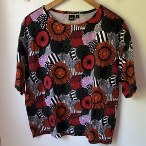 Floral Patterned Marimekko Top